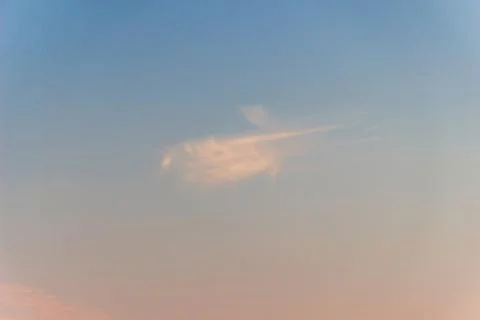 Cloud on a background of a pink-blue sky Foto stock