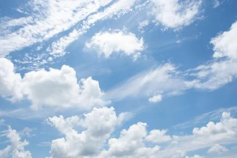 Cloud Background View and Blue Sky Foto stock