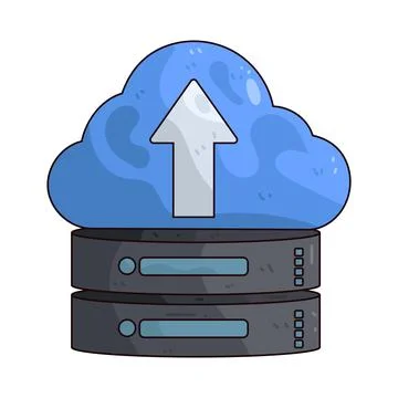 Cloud Backup illustration 스톡 일러스트