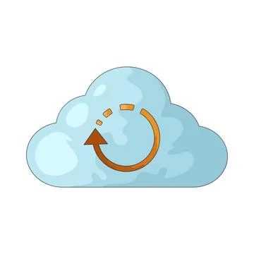 Cloud Backup illustration Stock Illustration