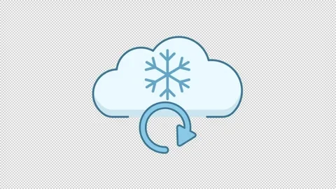 Cloud Backup Snowflake Video stock 319219600