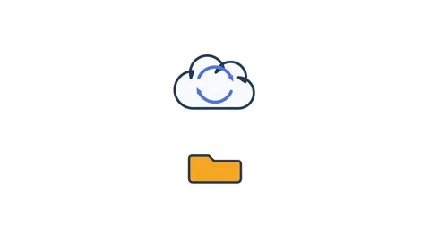 Cloud Backup Sync Stock Footage 342001117