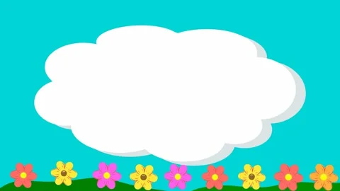 Cloud banner kids opening video cartoon animation Vídeos de archivo 334584735