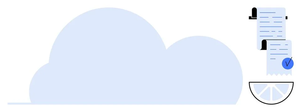 Cloud-Based Data Management and Documentation Tools Illustrazione stock