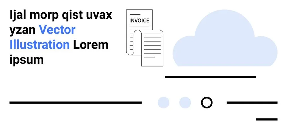 Cloud-Based Invoicing Solutions for Modern Businesses 스톡 일러스트