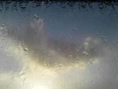 Cloud behind the glass Stock Photos