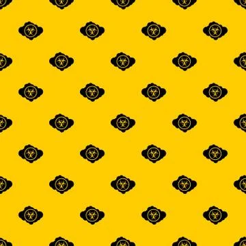 Cloud with biohazard symbol pattern vector イラスト素材