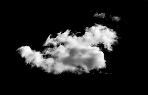 Cloud on black background Stock Photos
