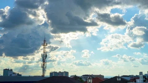 Cloud Blue and White Moving  Time Lapse Stock Footage 157511863