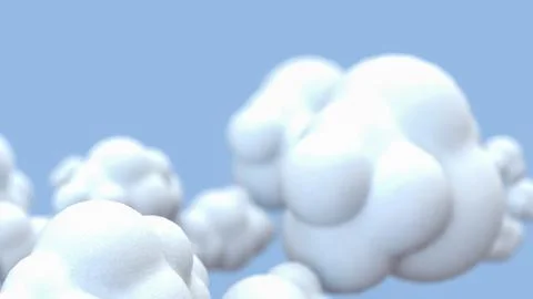 The Cloud on Blue Background for eco or technology concept 3d Rendering. Foto stock