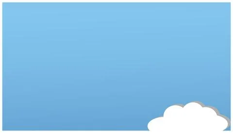 Cloud on blue background. Vector illustration for your design. EPS10. Stock Illustration