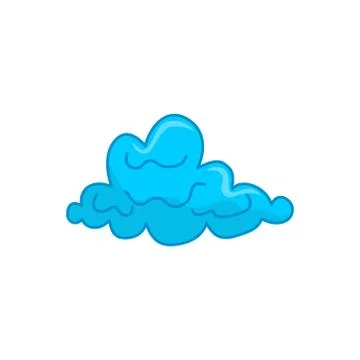 Cloud Blue Design Graphic Template Vector 스톡 일러스트