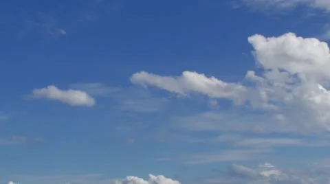 Cloud with blue sky-001 Stock Footage