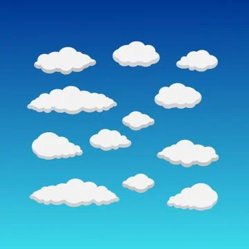 CLOUD IN THE BLUE SKY 41 Stock Illustration
