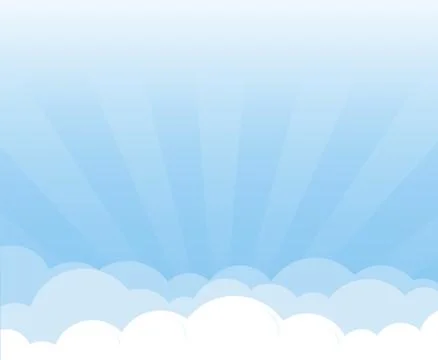 Cloud with blue sky background Stock Illustration