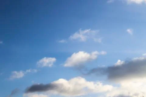 Cloud in the blue sky. A beautiful clouds against the blue sky background. Be Stock Photos