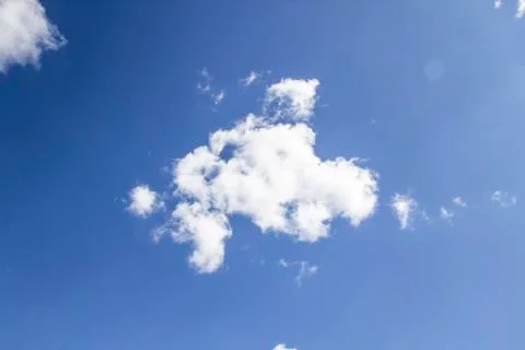 Cloud in the blue sky. A beautiful clouds against the blue sky background. Be Stock Photos