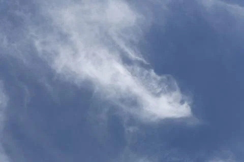 Cloud on blue sky in the daytime of Bright weather. Stock Photos