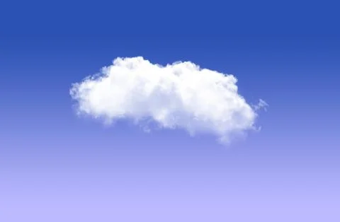 Cloud in the blue sky Stockillustratie