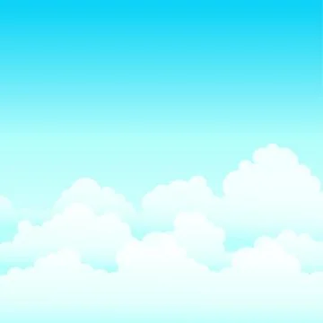 Cloud with blue sky landscape vector background illustraition Stock Illustration