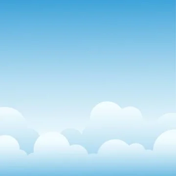 Cloud with blue sky landscape vector background illustraition Stock Illustration
