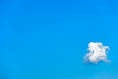 A cloud in blue sky Foto stock