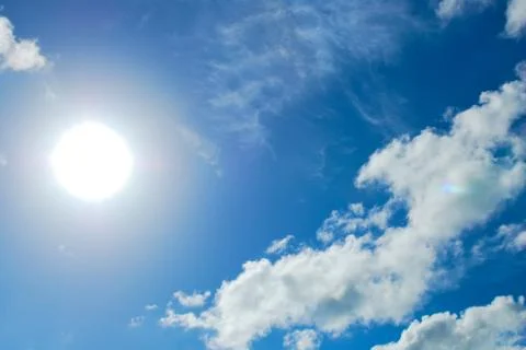 Cloud in blue sky Stock Photos