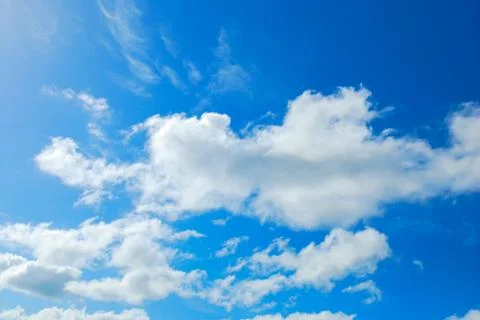 Cloud in blue sky Stock Photos