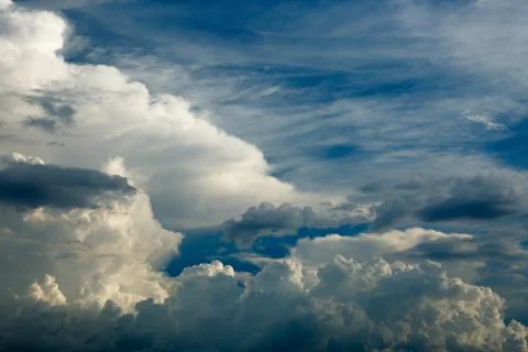 Cloud on blue sky Stock Photos