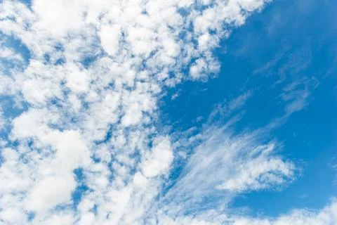 Cloud on the blue sky. Stock Photos