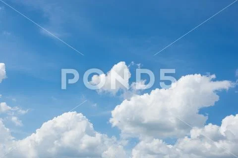 Cloud blue sky Stock Photos