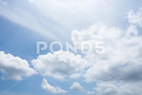 Cloud blue sky Stock Photos