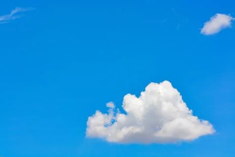 Cloud in the blue sky. Foto stock