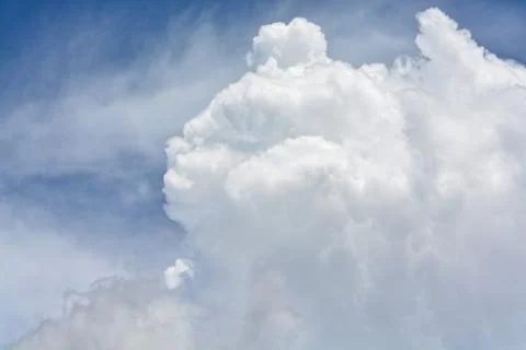 Cloud in the blue sky. 写真素材