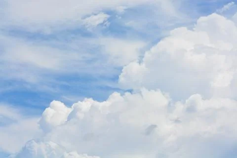 Cloud in the blue sky. Stock Photos