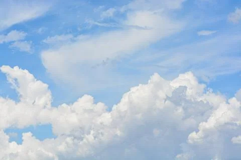 Cloud in the blue sky. Stock Photos