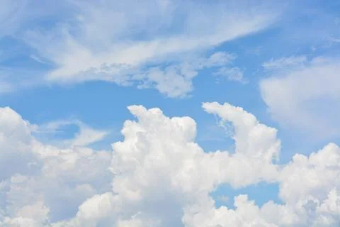 Cloud in the blue sky. Stock Photos