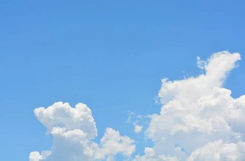 Cloud In The Blue Sky. Stock Photos