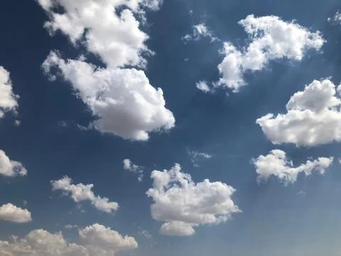 Cloud in the blue sky Foto stock