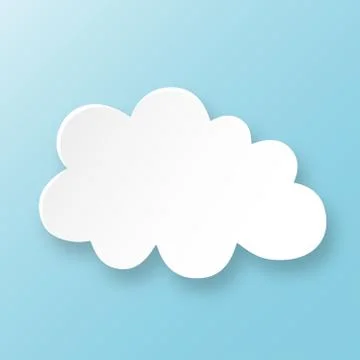Cloud on blue sky with shadow Иллюстрация