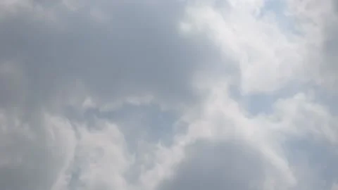 Cloud in the Blue Sky Slow Motion Stock Footage 153822784