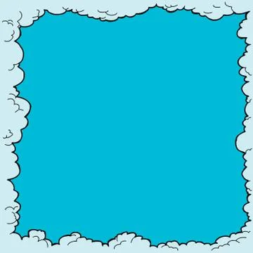 Cloud border 스톡 일러스트