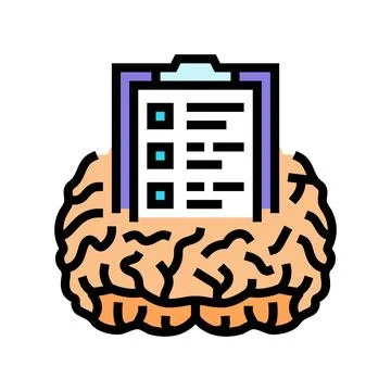 Cloud brainstorm color icon vector illustration Stock Illustration