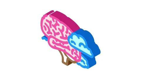 Cloud brainstorm isometric icon animation 스톡 동영상 327283354