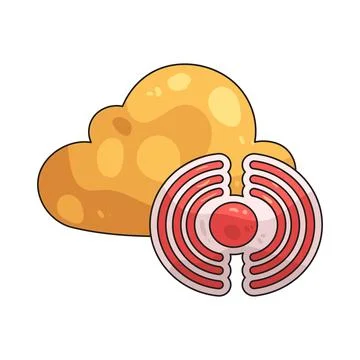 Cloud broadcast illustration Stock Illustration