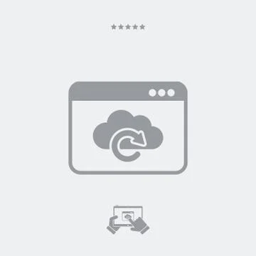 Cloud browser Stock Illustration