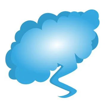 Cloud bubble icon, isometric style 스톡 일러스트