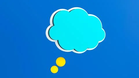 Cloud bubble2 Stock Illustration