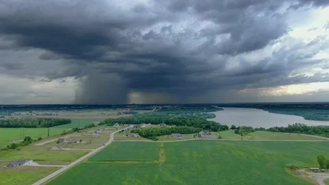 Cloud burst after drought, rain cloud bursts Stock Footage 137980047