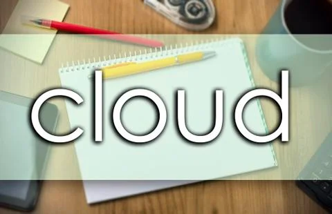 Cloud -  business concept with text Foto stock